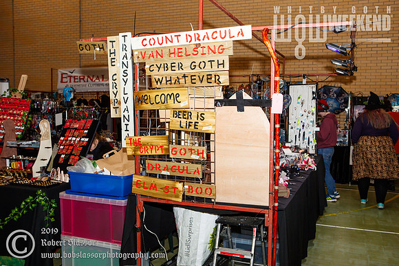 Whitby Goth Weekend April 2019 official photos. Traders