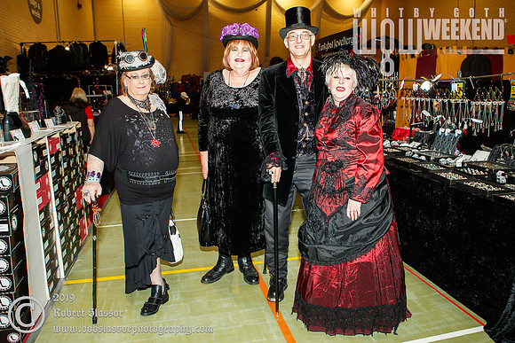 Whitby Goth Weekend April 2019 official photos. Traders