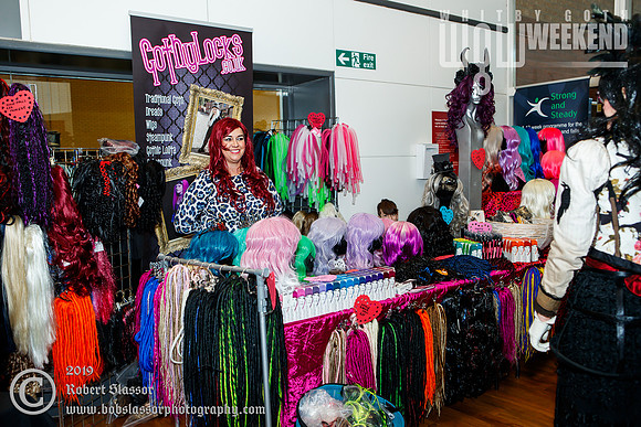 Whitby Goth Weekend April 2019 official photos. Traders