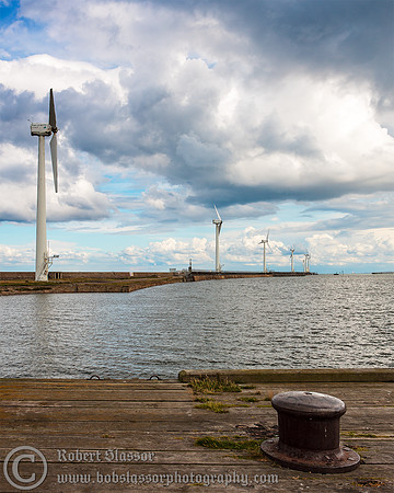 Blyth wind turbines.